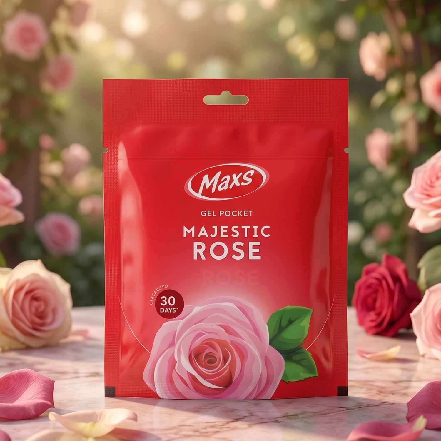 Maxs Majestic Rose Gel Air Freshener Ð Long Lasting Fragrance