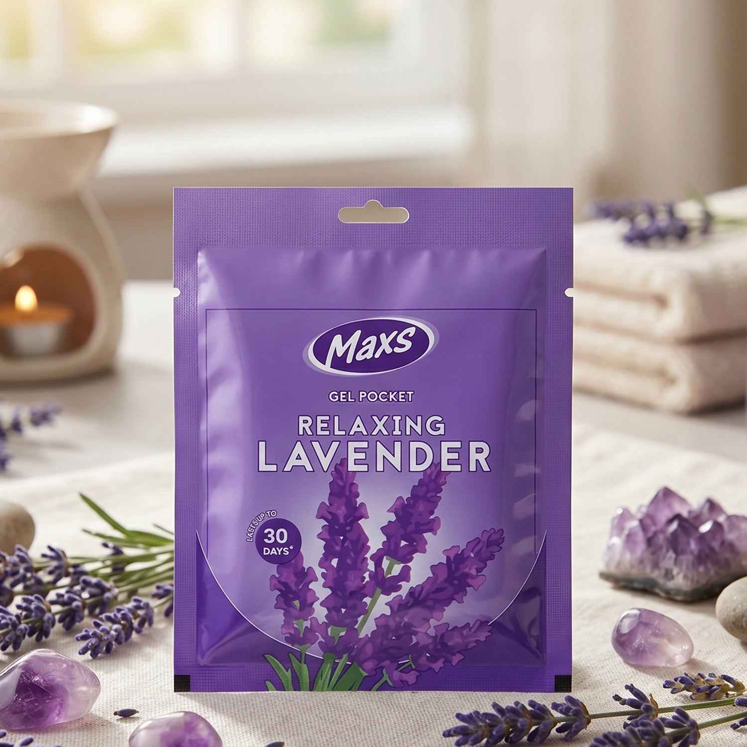 Lavender Gel Air Freshener Ð Long-Lasting Room & Car Fragrance