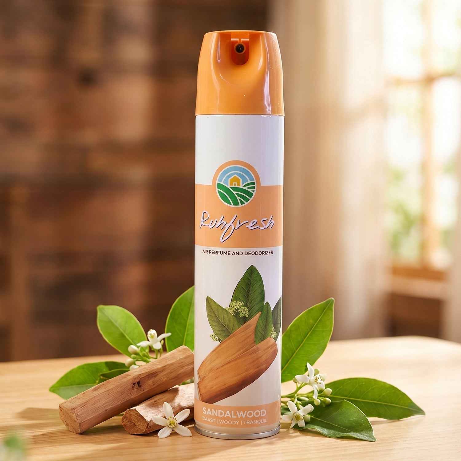 Sandalwood Air Freshener Spray Ð Long Lasting Fragrance for Homes & Offices