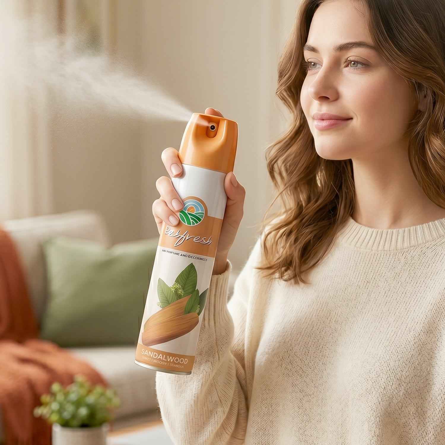 Sandalwood Air Freshener Spray Ð Long Lasting Fragrance for Homes & Offices