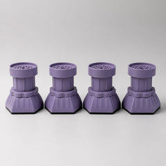 Furniture leg levelers with easy twist adjustment for wobble fixing