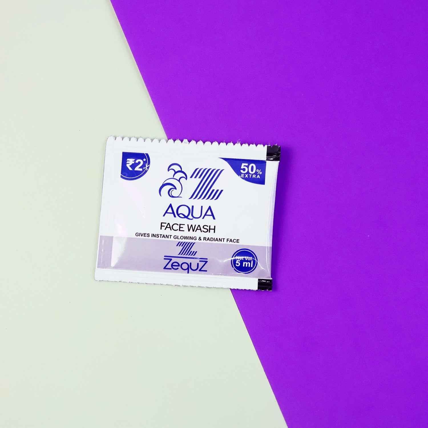 Aqua Face Wash Sachet – Instant Fresh Glow & Oil Control
