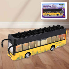London Double Decker Bus Toy – Die-Cast Alloy with Pull-Back Action