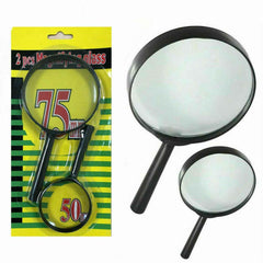 Magnifying Glass for Reading – Dual-Sided Magnifier 75mm & 50mm | Worko