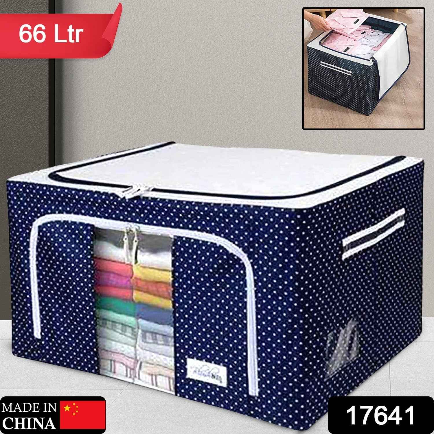 Foldable Clothes Organizer Ð Steel Frame Storage Bag | Organivo