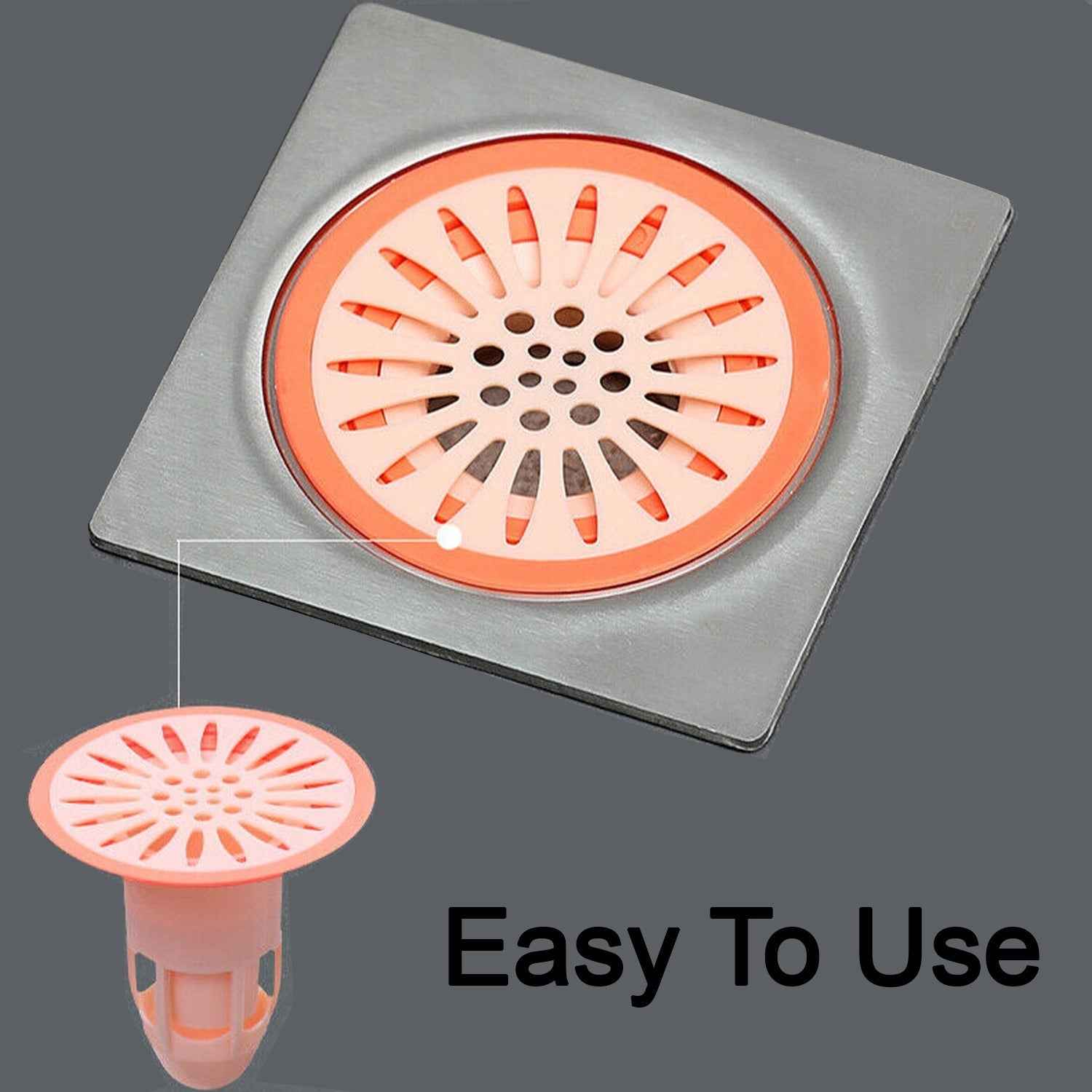 Silicone Floor Drain Stopper – Anti-Odor Hair Trap | Calm & Curl