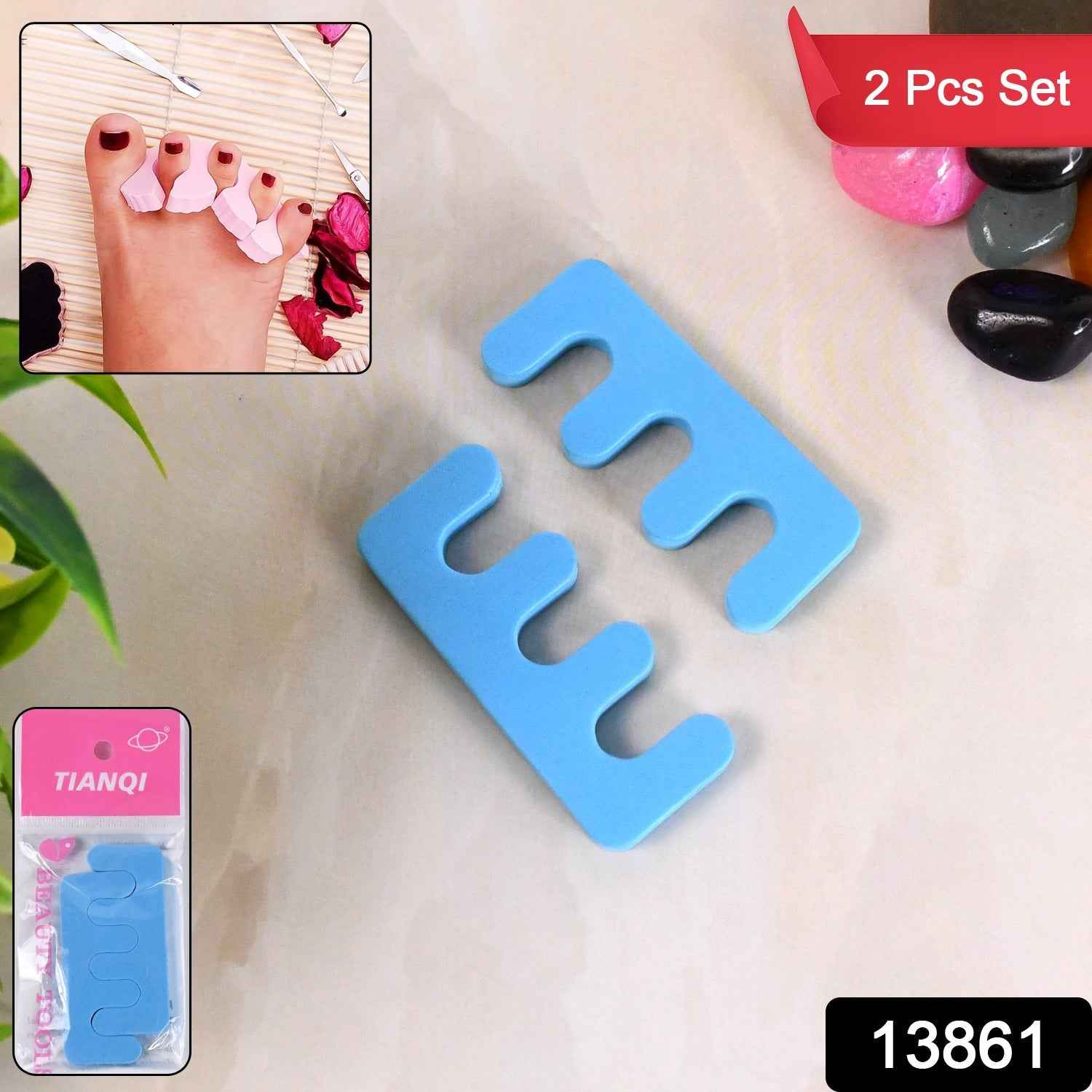 Toe Separators Sponge – Comfortable Toe Spacers for Pedicure | Velvet Wellness