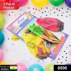 Rainbow Party Balloons – Multicolor Latex Set (3 Pcs) | Play & Move