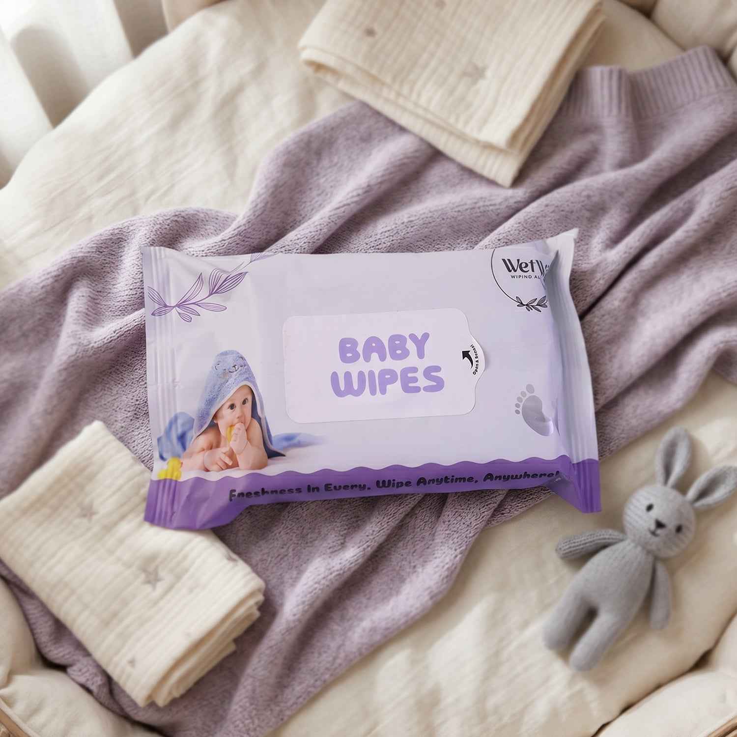 Travel Fresh Baby Wet Wipes Ð Gentle & Portable for Sensitive Skin