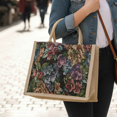 Multipurpose Floral Print Carry Hand Bag – Spacious, Eco-Friendly Design