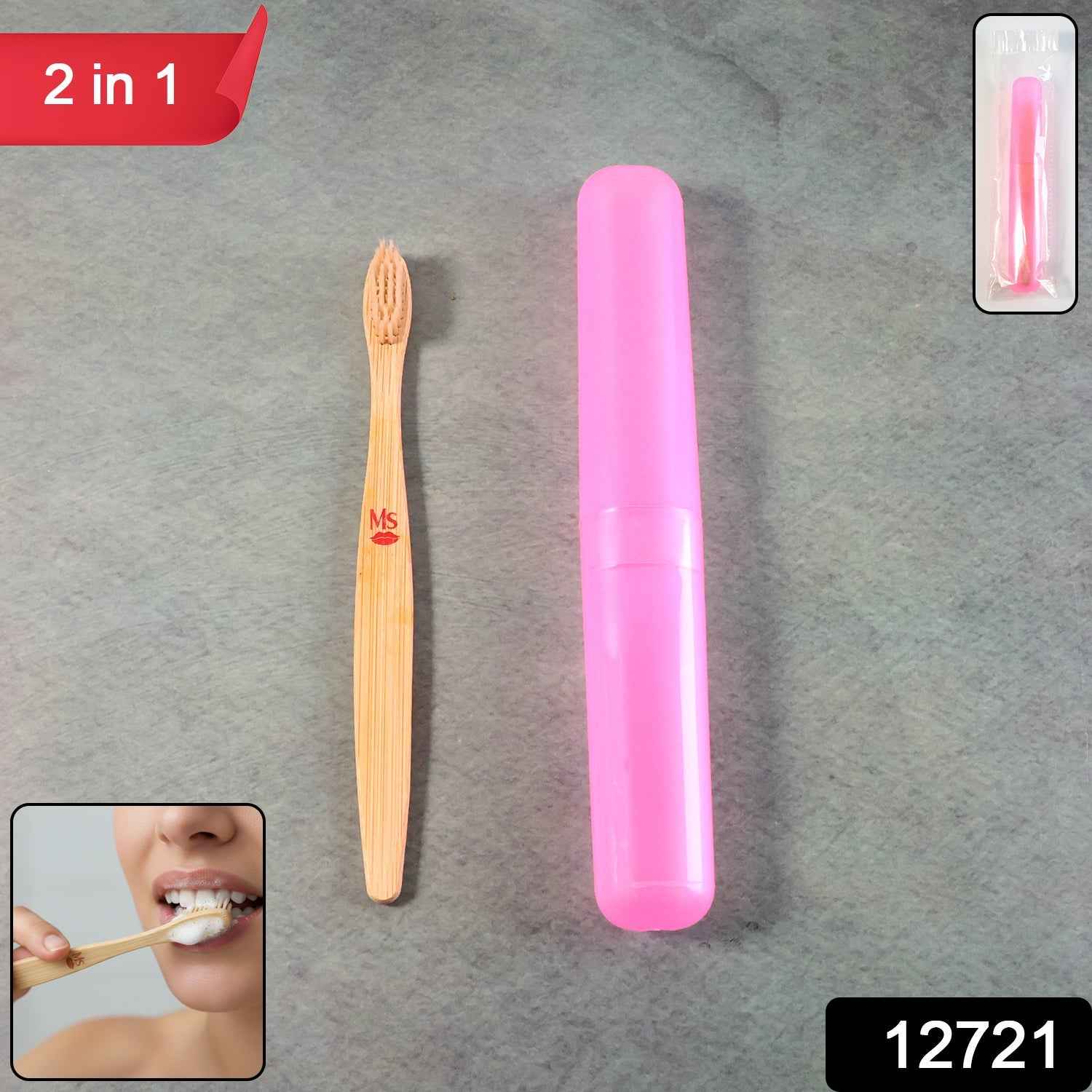 2-in-1 Toothbrush – Soft Bristles, Tongue Cleaner for Oral Care | BrushedUp