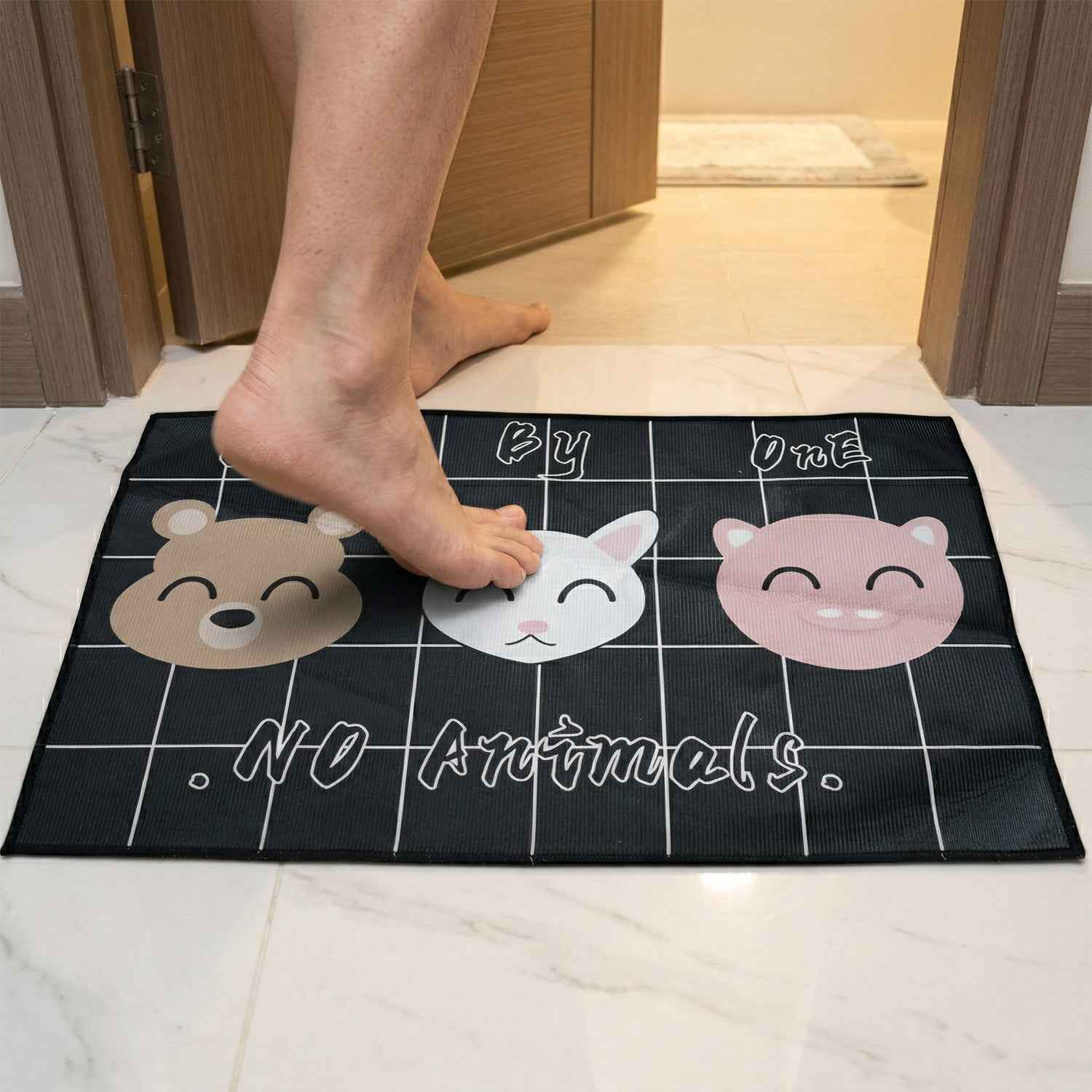 Printed Anti Slip Floor Mat Set – Safe & Decorative for Home