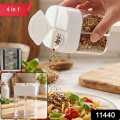 4 Compartment Kitchen Storage Container Ð Space-Saving Organizer