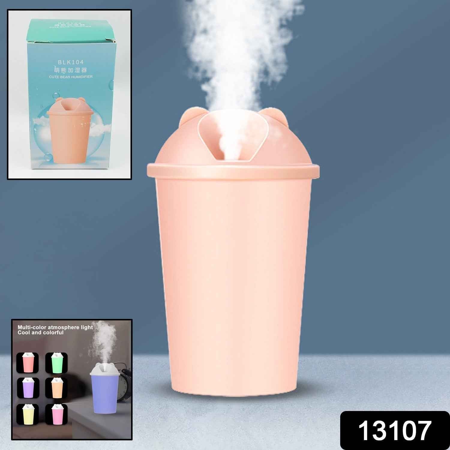 USB Humidifier – Cute Bear LED Air Mist Diffuser for Home | Airvanta