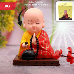 Solar Buddha Statue – Moving Head & Hand Decor | Styleva