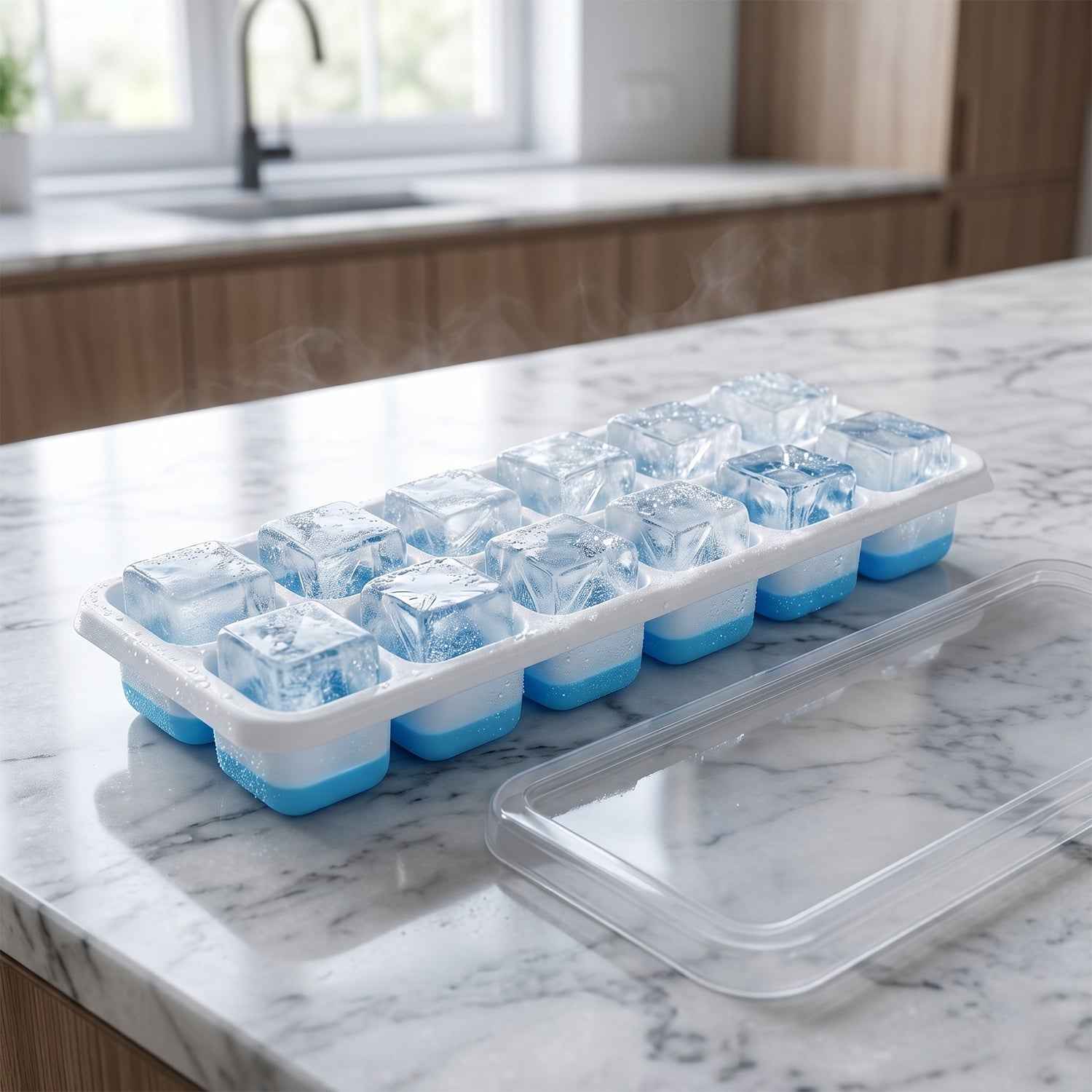 14-Grid Plastic Ice Cube Tray Ð Easy-Release & Multipurpose Use
