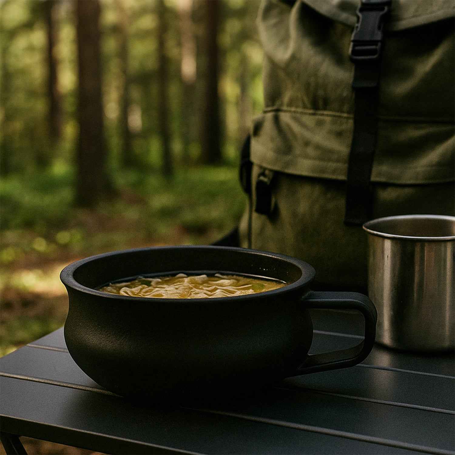 Large Capacity Deep Handle Bowl – Ergonomic Grip for Hot & Cold Meals