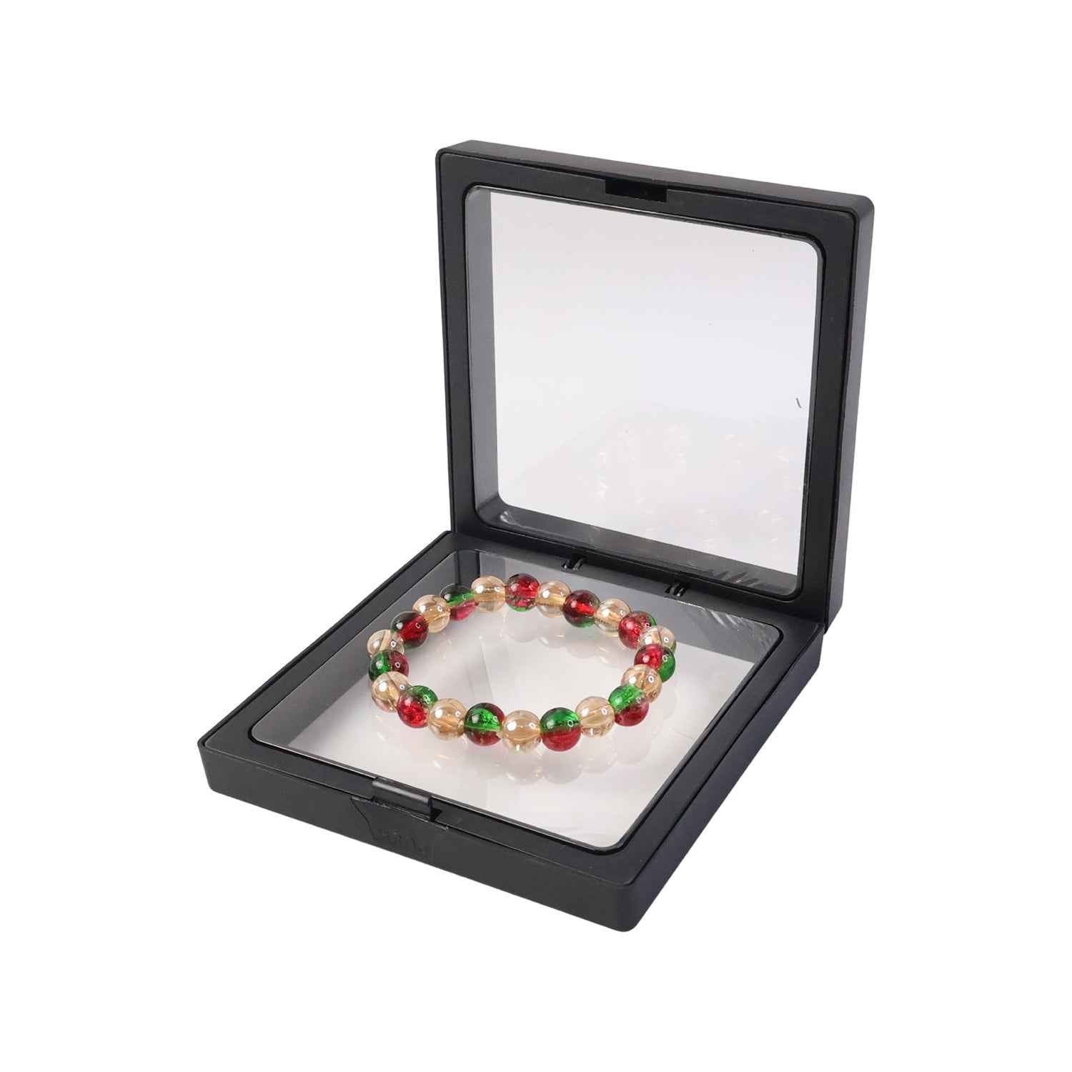 Multicolor Glossy Bead Stretch Bracelet – Stylish Elastic Fit