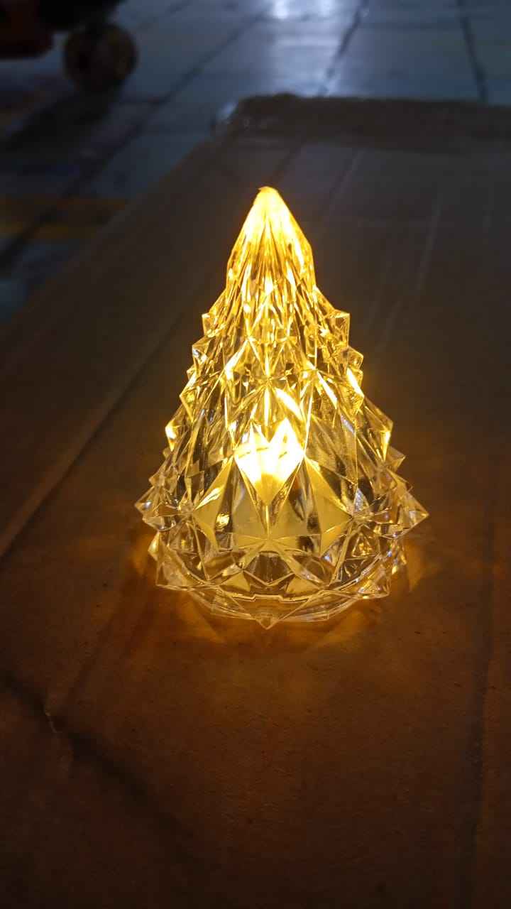 Diwali Tea Light Holder – Iceberg Pyramid LED for Festive Decor | Indo Glow