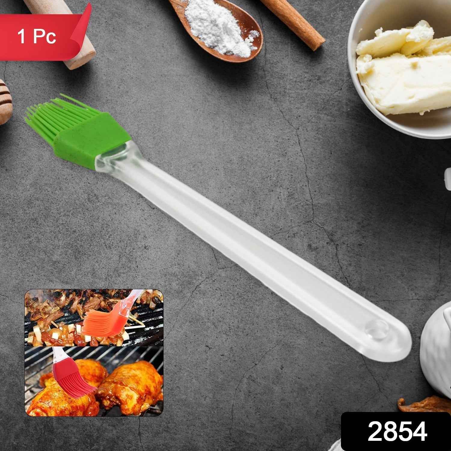 Ergonomic silicone spatula mixing batter in a bowl, showcasing flexibility.