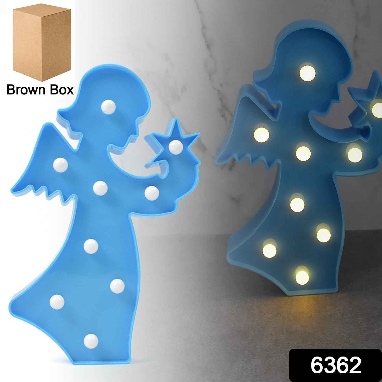 LED Angel Night Light – Battery Operated Room Decor | Deskrova