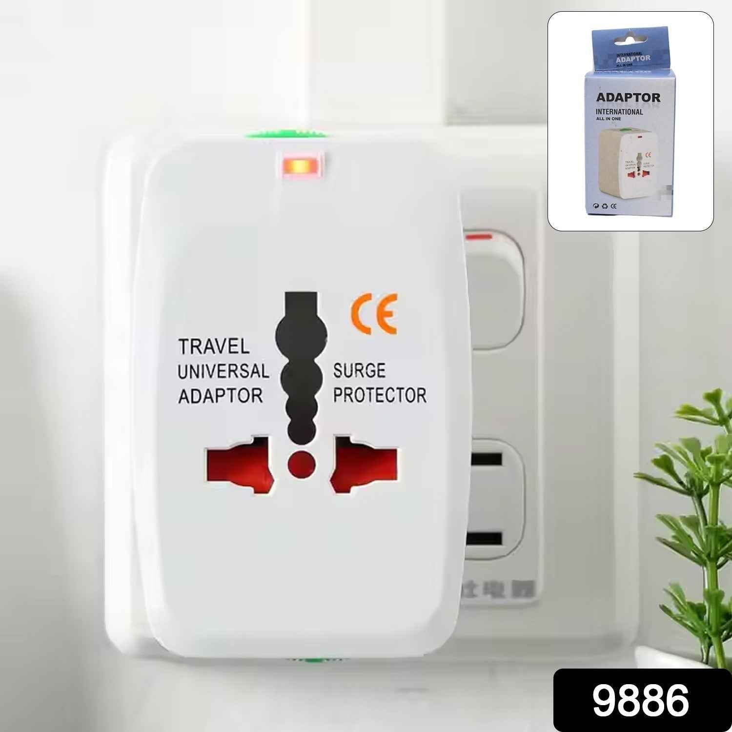 Universal Travel Adapter – Compact Surge Protection for 150+ Countries