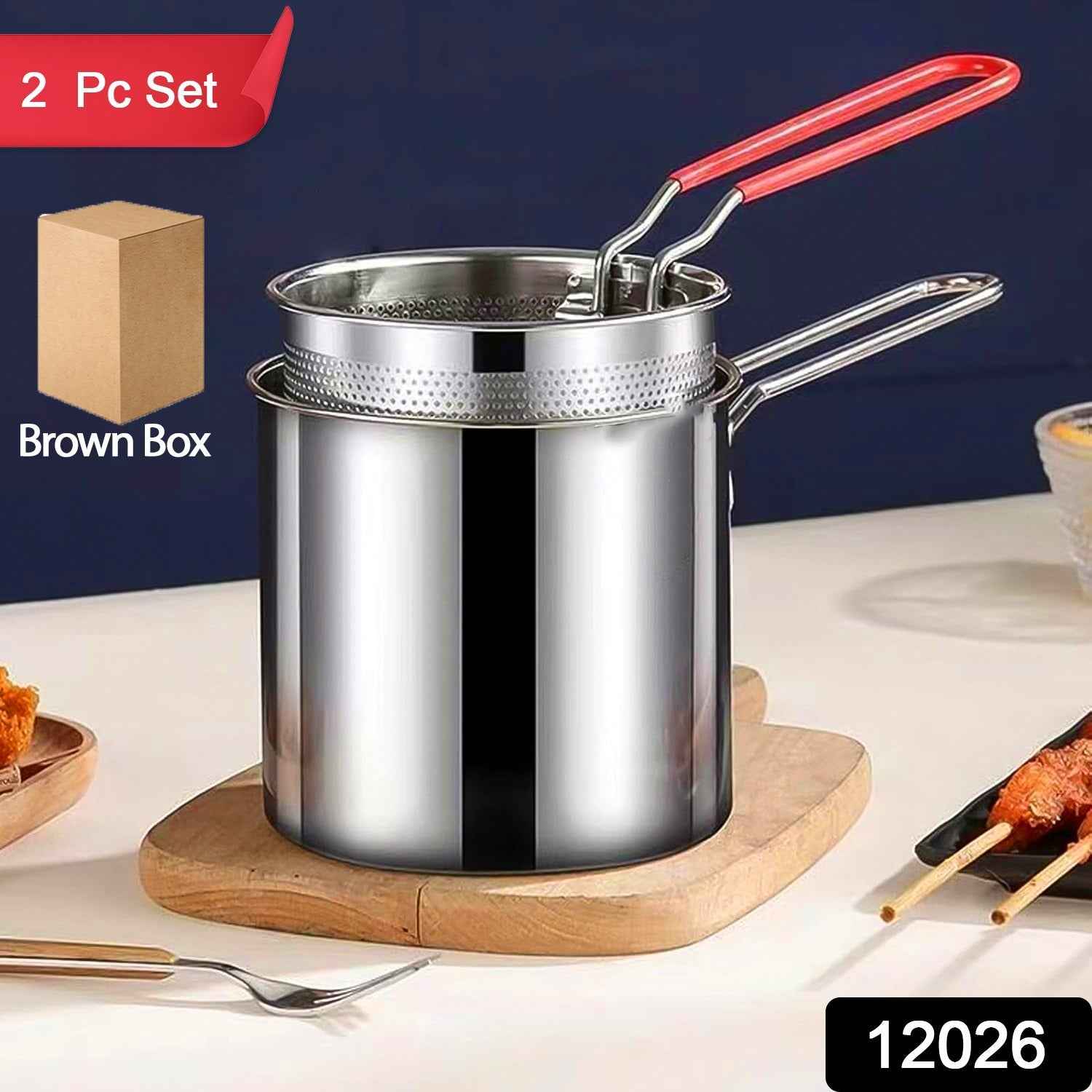 Deep Frying Pot – Stainless Steel with Strainer Basket | FirePot