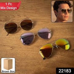 Fashion Sunglasses Ð Trendy Metal Frame with Mirrored Lenses