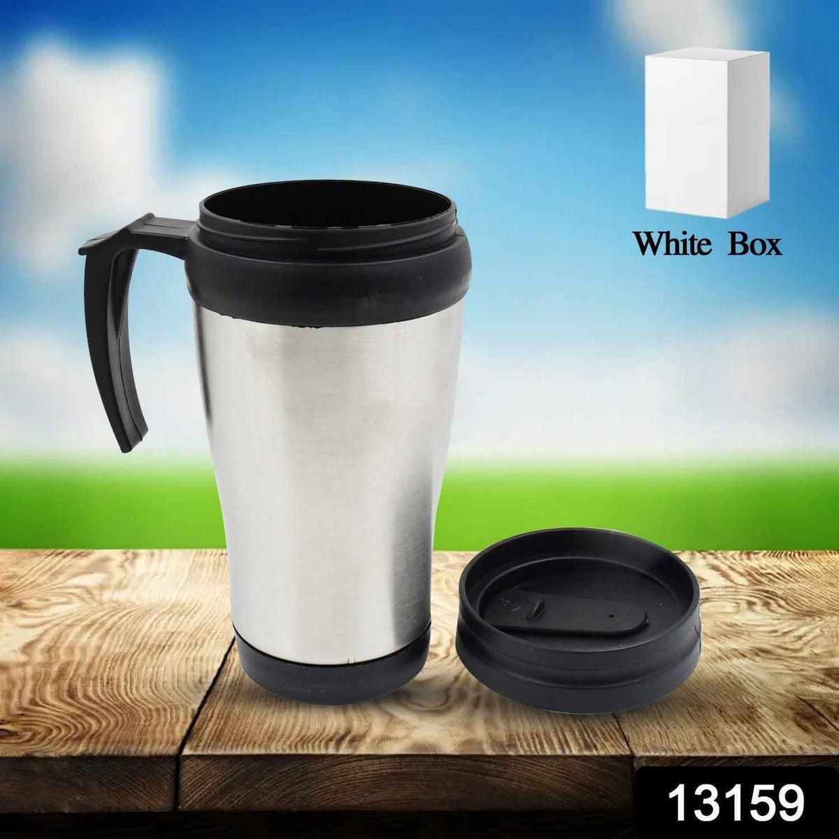 Insulated Coffee Mug – Stainless Steel Double Wall, With Lid & Handle | Mug Wala