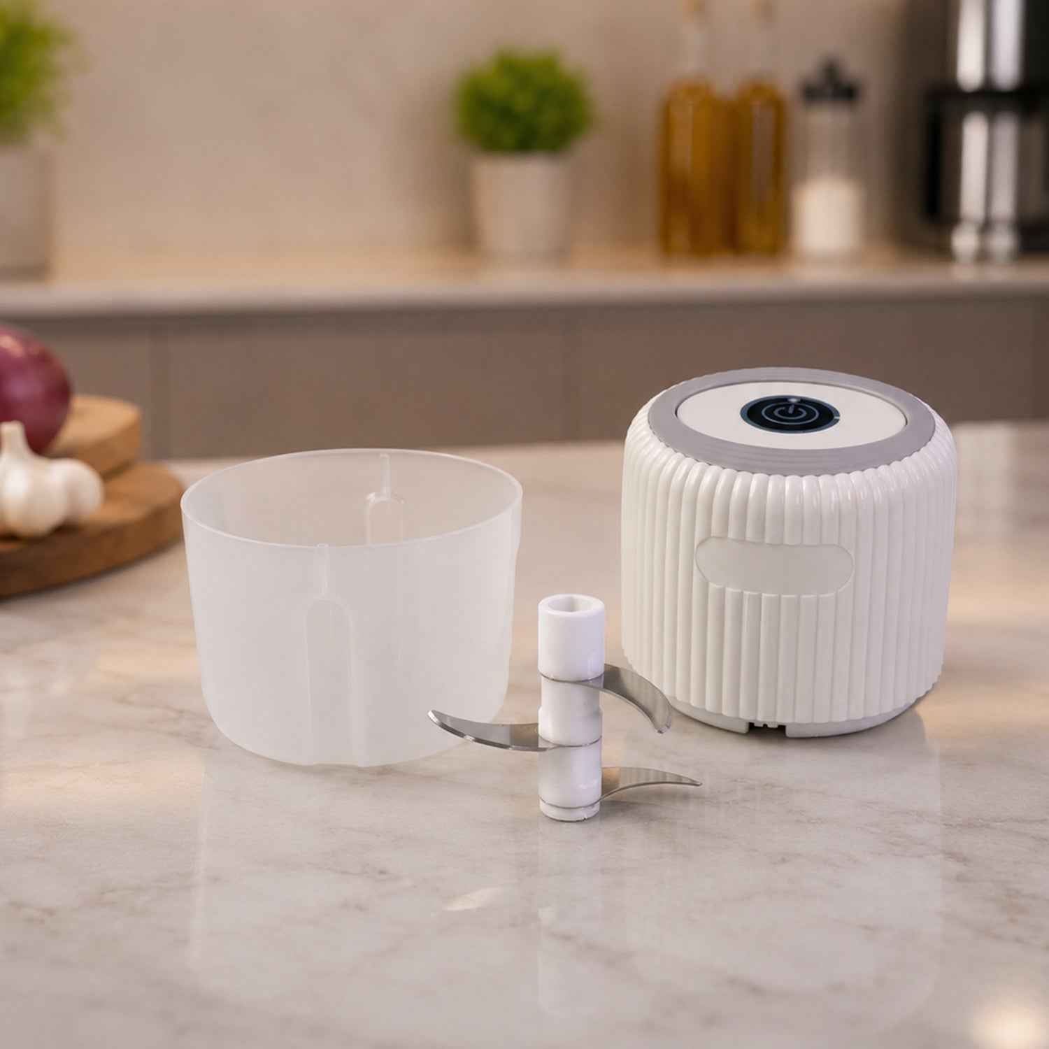 Mini Garlic Chopper Ð Cordless & Rechargeable for Easy Meal Prep