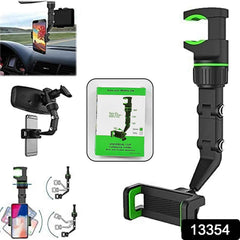 Car Rear View Mobile Holder – 360° Rotatable Mount | Velvet Wheels