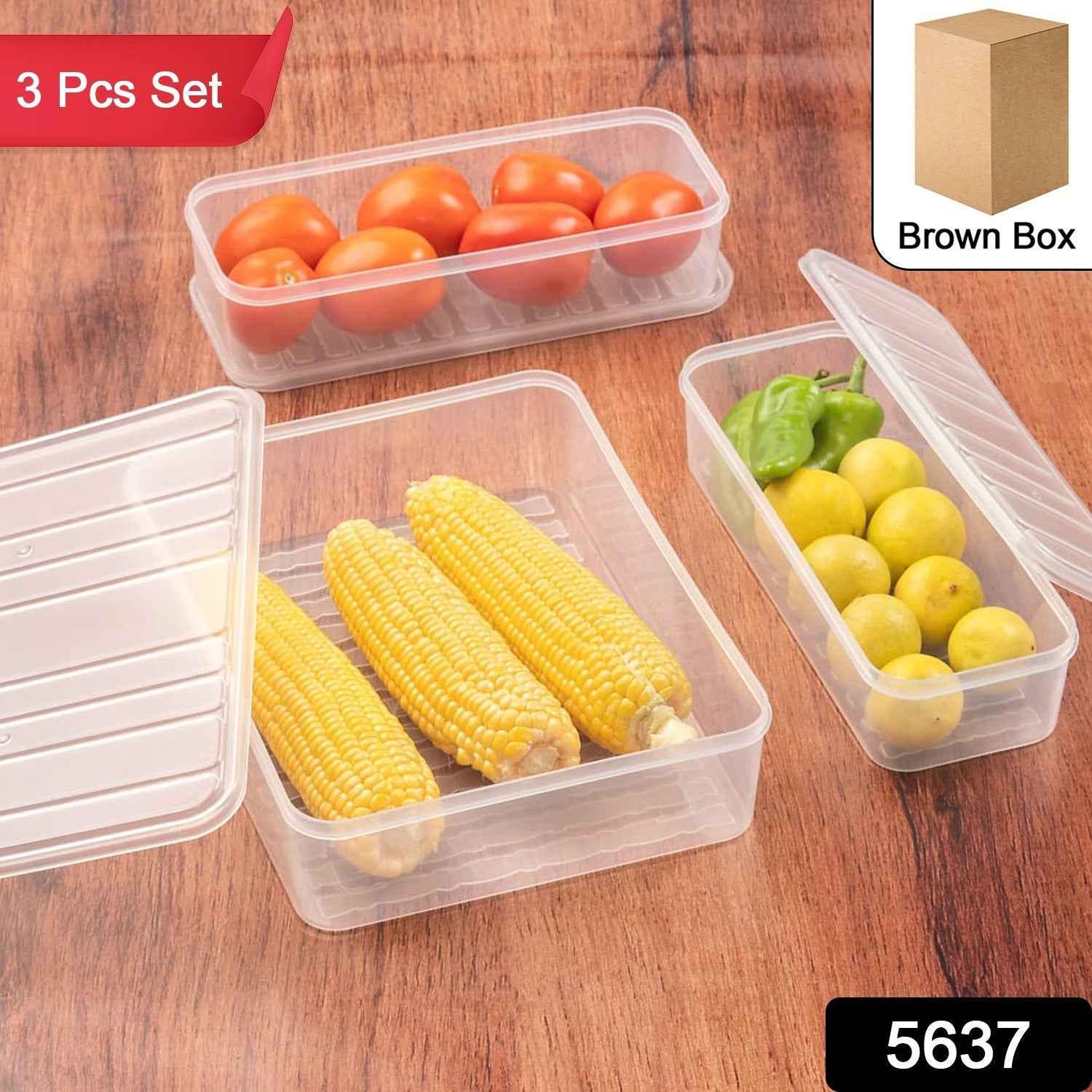 Plastic Food Storage Container 3pc – Stackable & Airtight | Organivo
