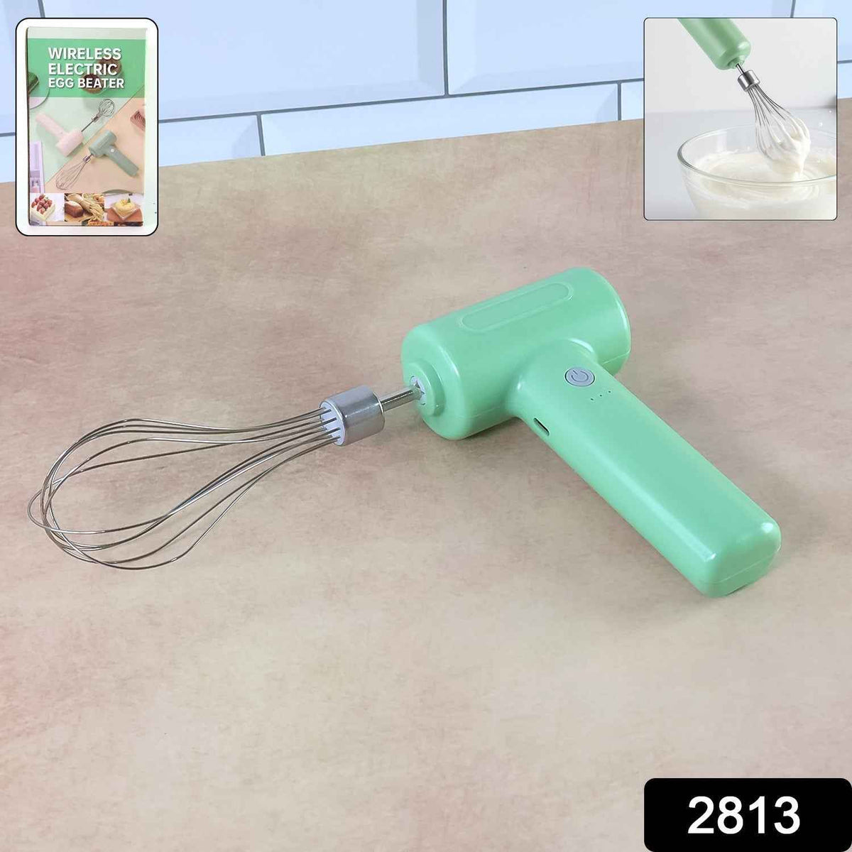 Cordless Electric Whisk – Rechargeable Handheld Mixer for Baking