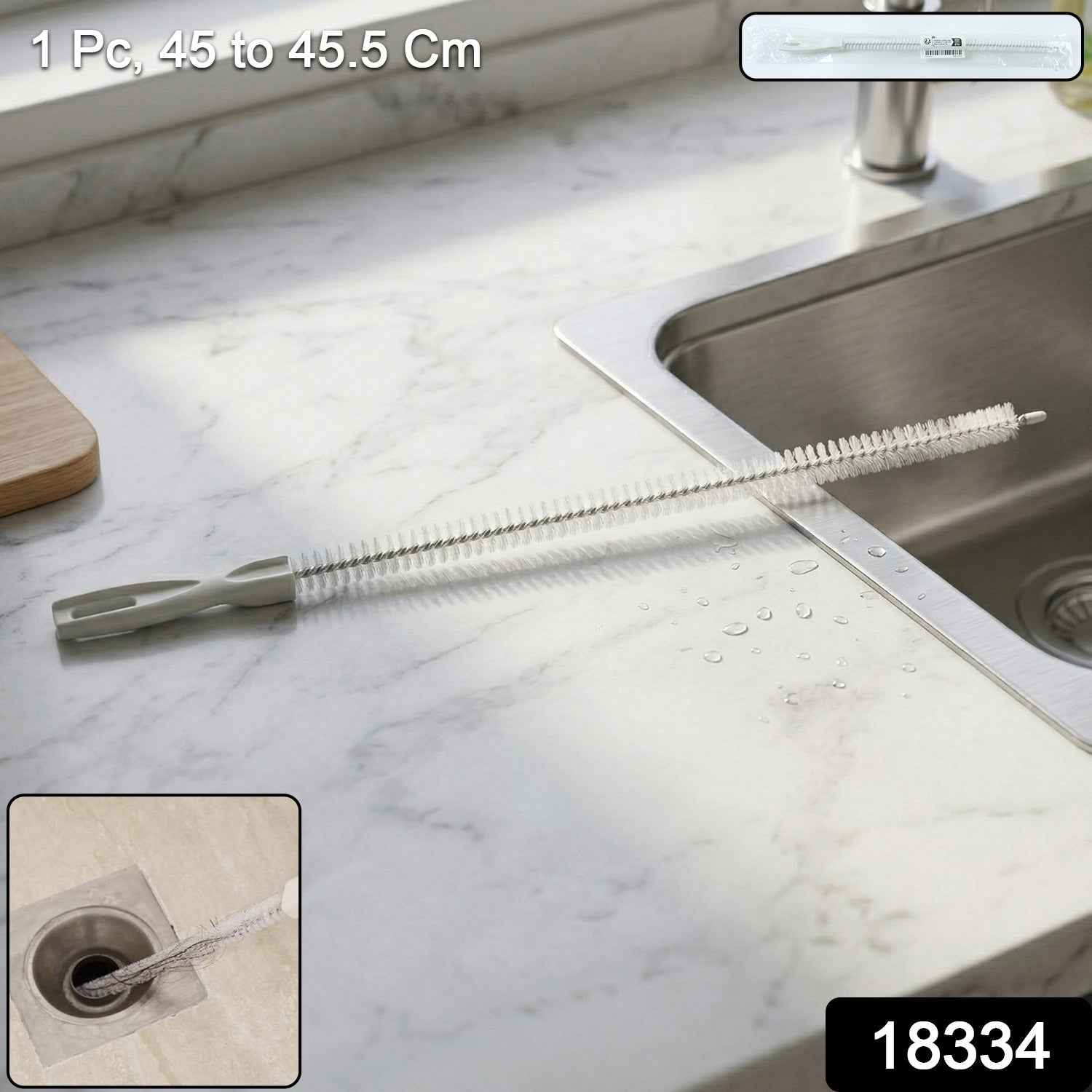 Flexible Drain Cleaning Brush – Long Reach Dual-End Tool for Home