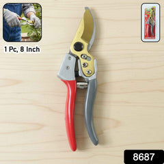 Garden Pruners – Heavy Duty 8-inch Scissor for Precise Cutting