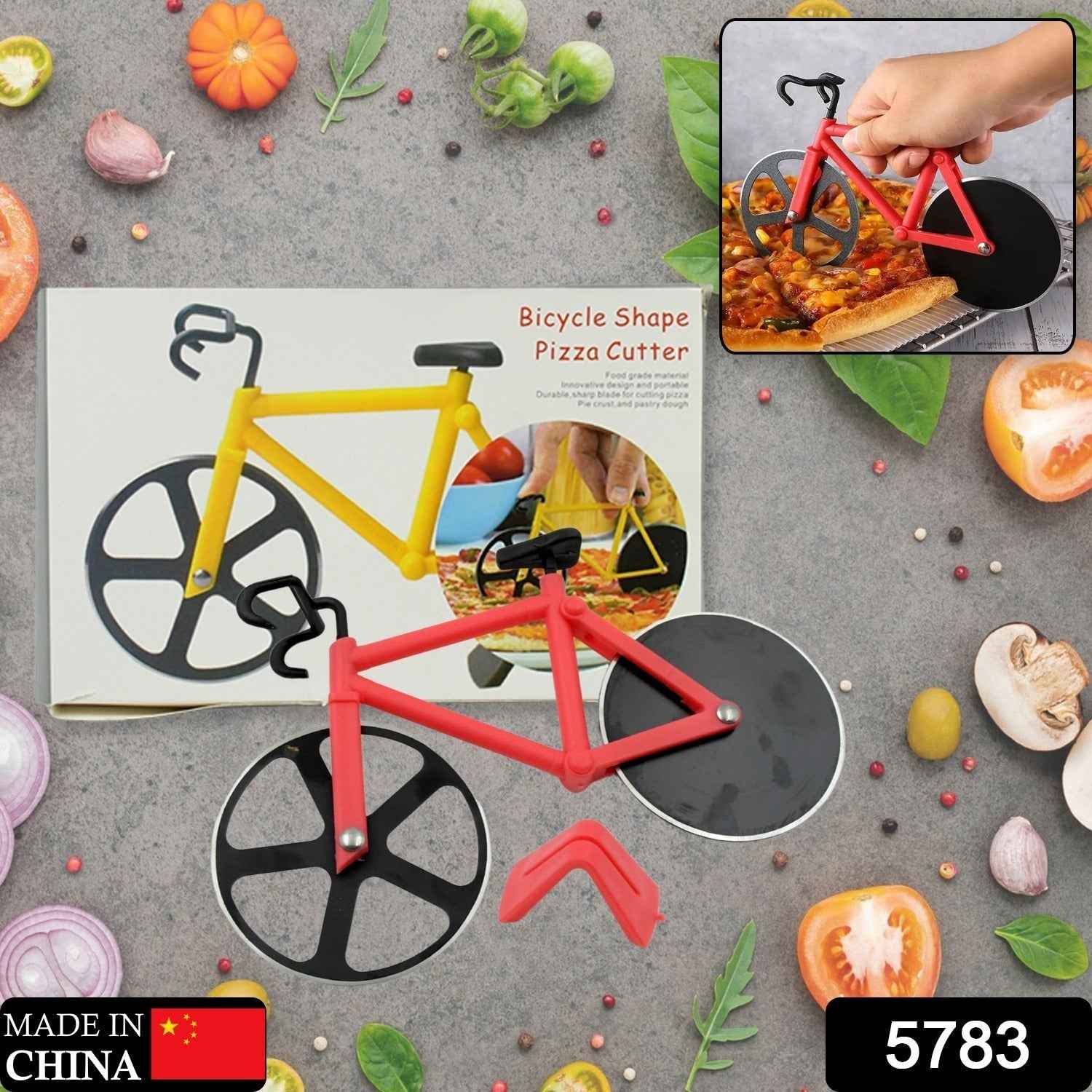 Bicycle Pizza Cutter – Stainless Steel Blade | Quickslice