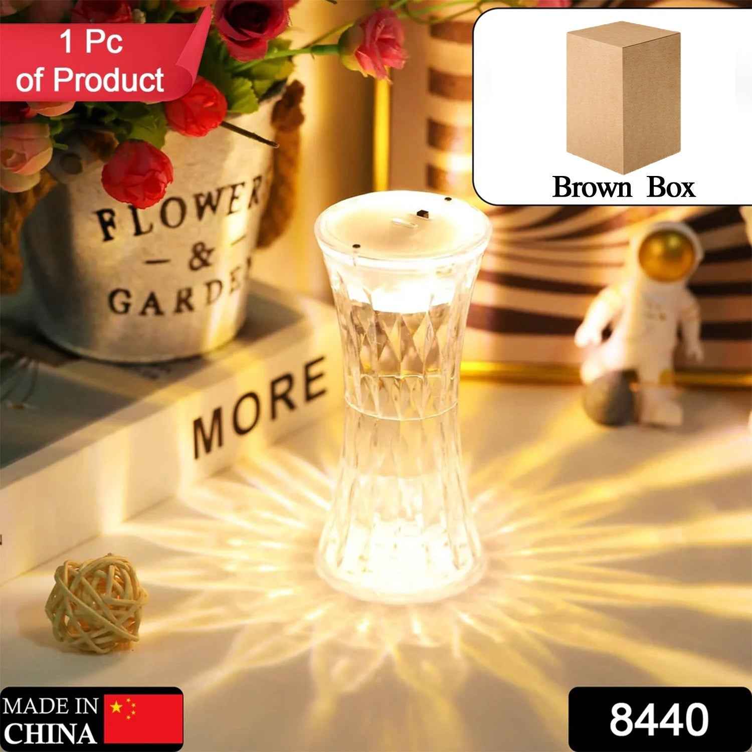 Crystal Night Light – Soft Glow Table Lamp for Bedroom | Indo Glow