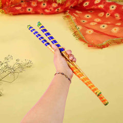 Decorative Dandiya Sticks – Colorful Pair for Navratri Garba