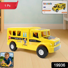 Friction-Powered School Bus Toy – Durable Push-and-Go Vehicle for Kids