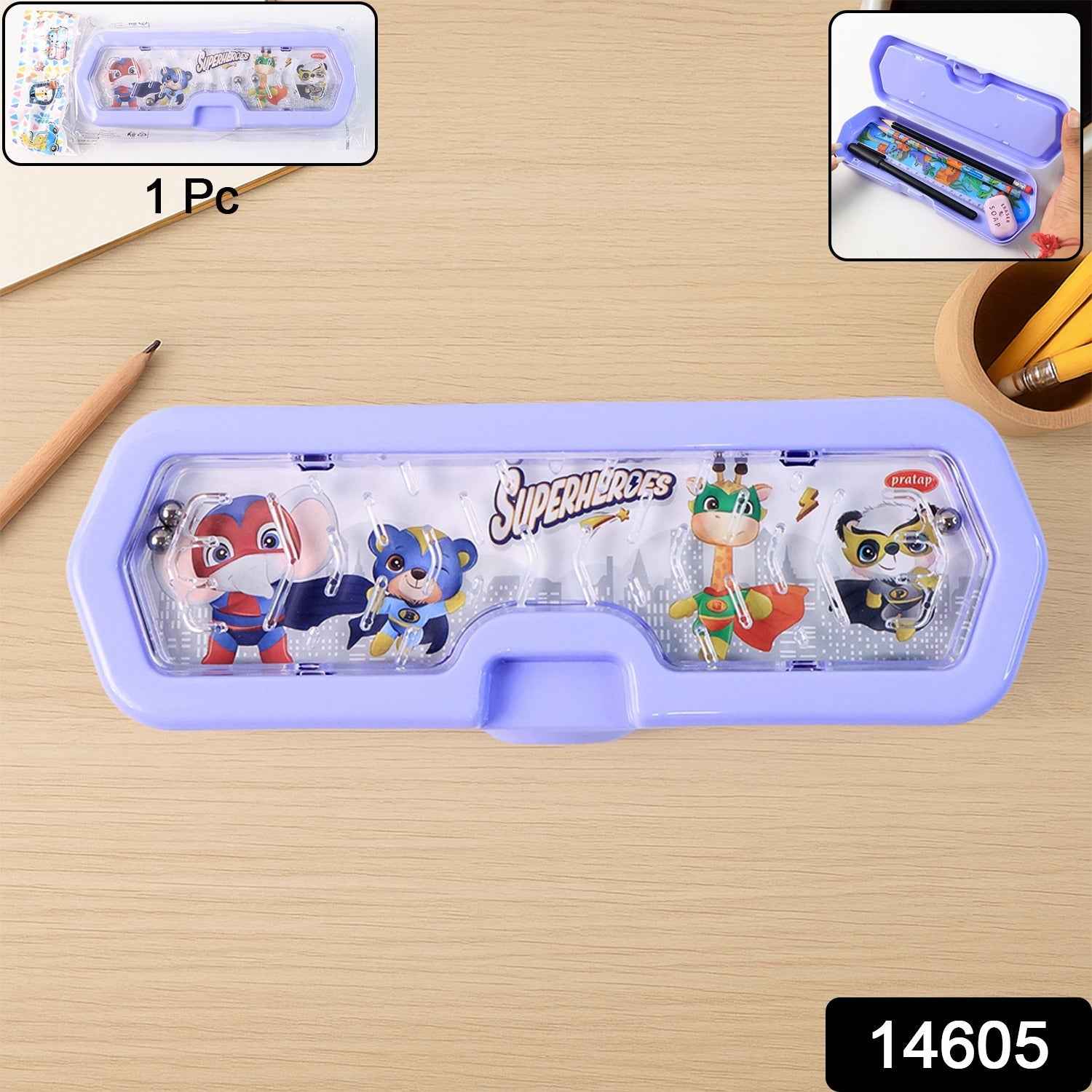 Kids Pencil Box with Maze Game – Fun & Functional School Storage