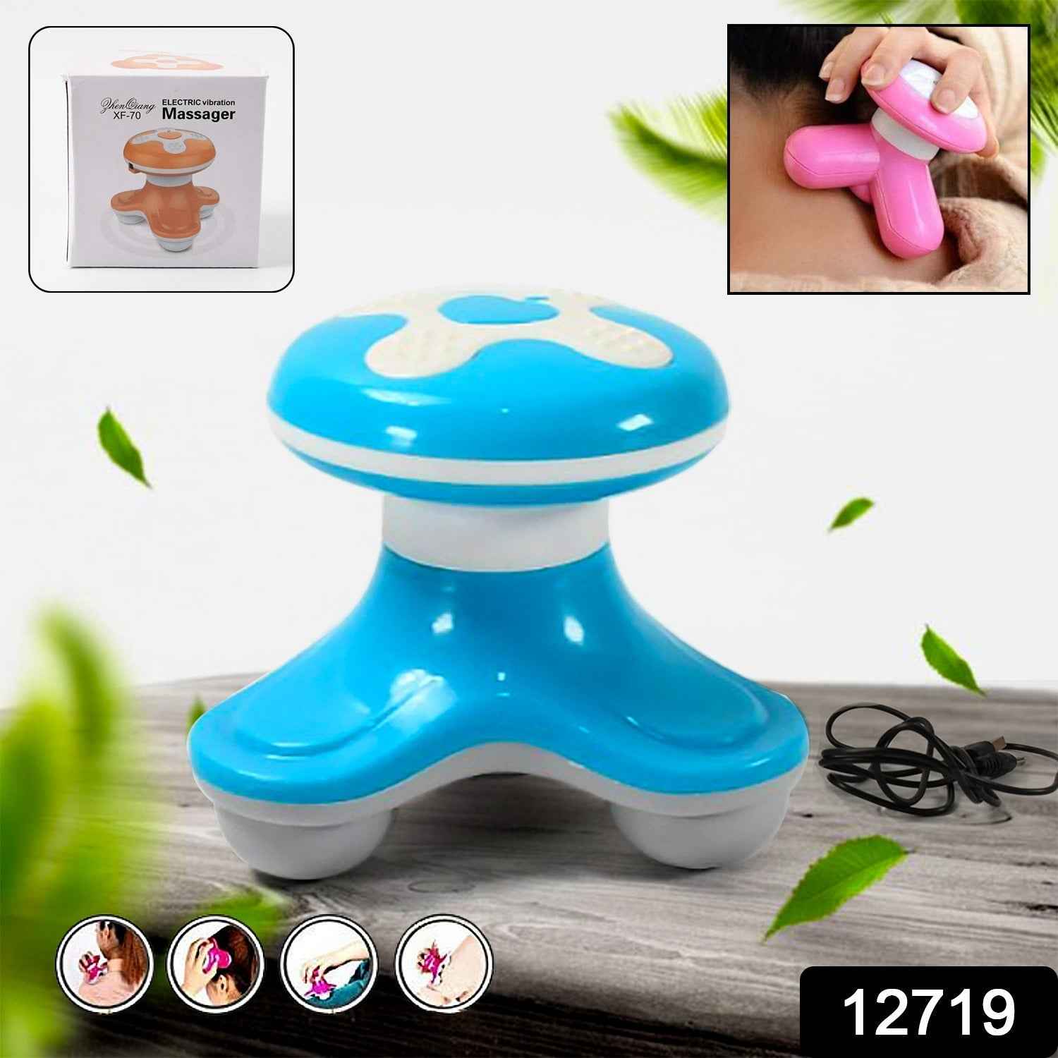 Mini Massager – Portable USB Rechargeable for Muscle Relief | AuriGlam