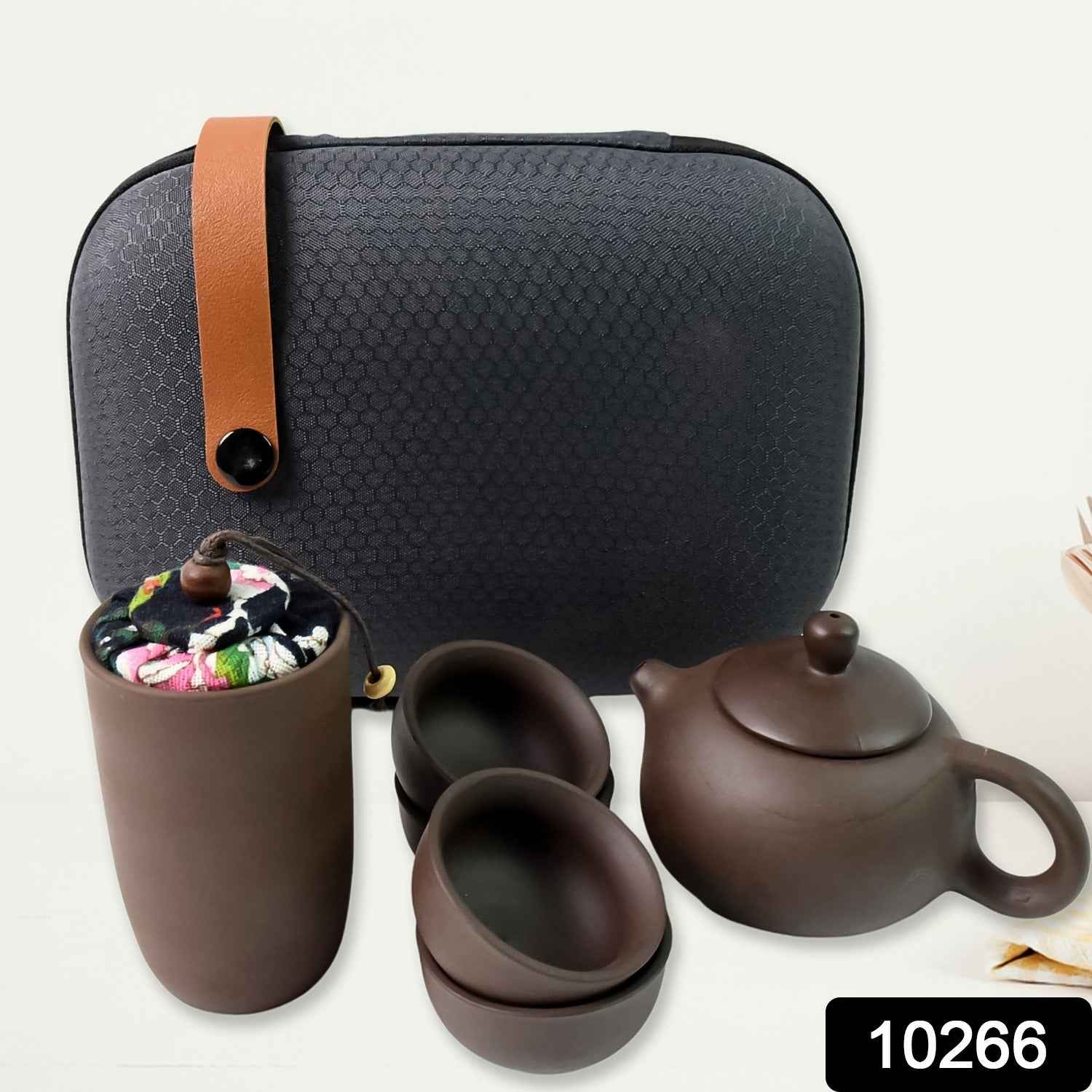 Portable Kung Fu Tea Set Ð Complete 6-Piece Travel Kit for Tea Lovers