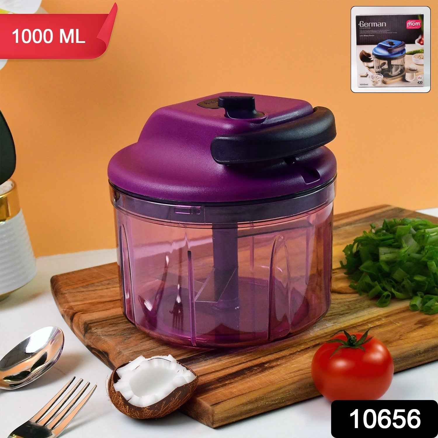 Manual Vegetable Chopper – German Style 1000 ml Kitchen Tool