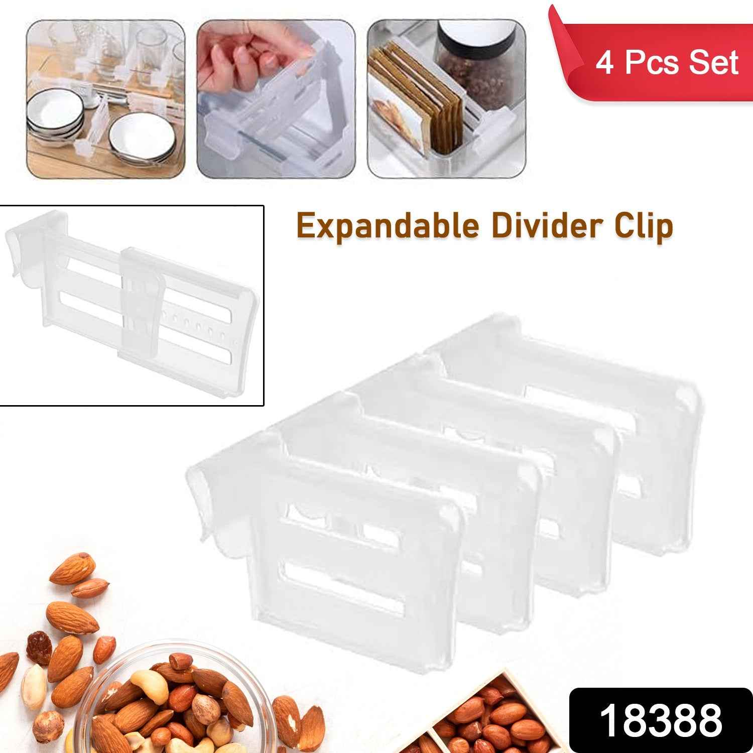Refrigerator Drawer Dividers – 4 Pcs Set | Indo Glow