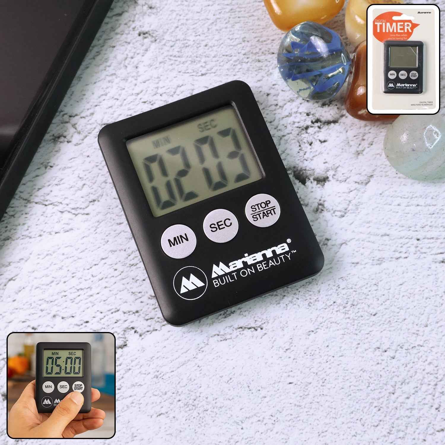Digital Kitchen Timer – Large Display, Loud Alarm & Magnetic Mount