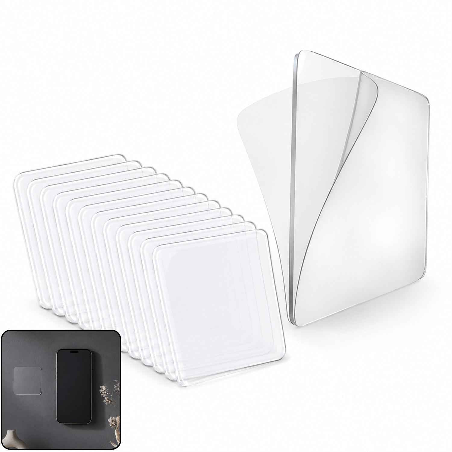 Double-Side Transparent Nano Adhesive Tape Ð Reusable & Waterproof