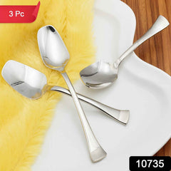 Stainless Steel Ice-Cream Spoon Set – Durable & Mirror Polished