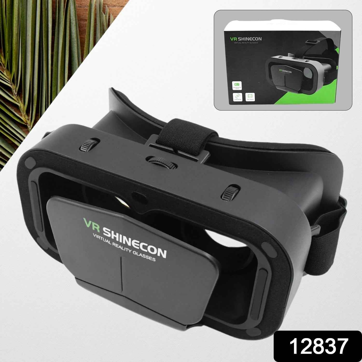 3D VR Box Headset – Adjustable Lenses for Comfortable VR Experience