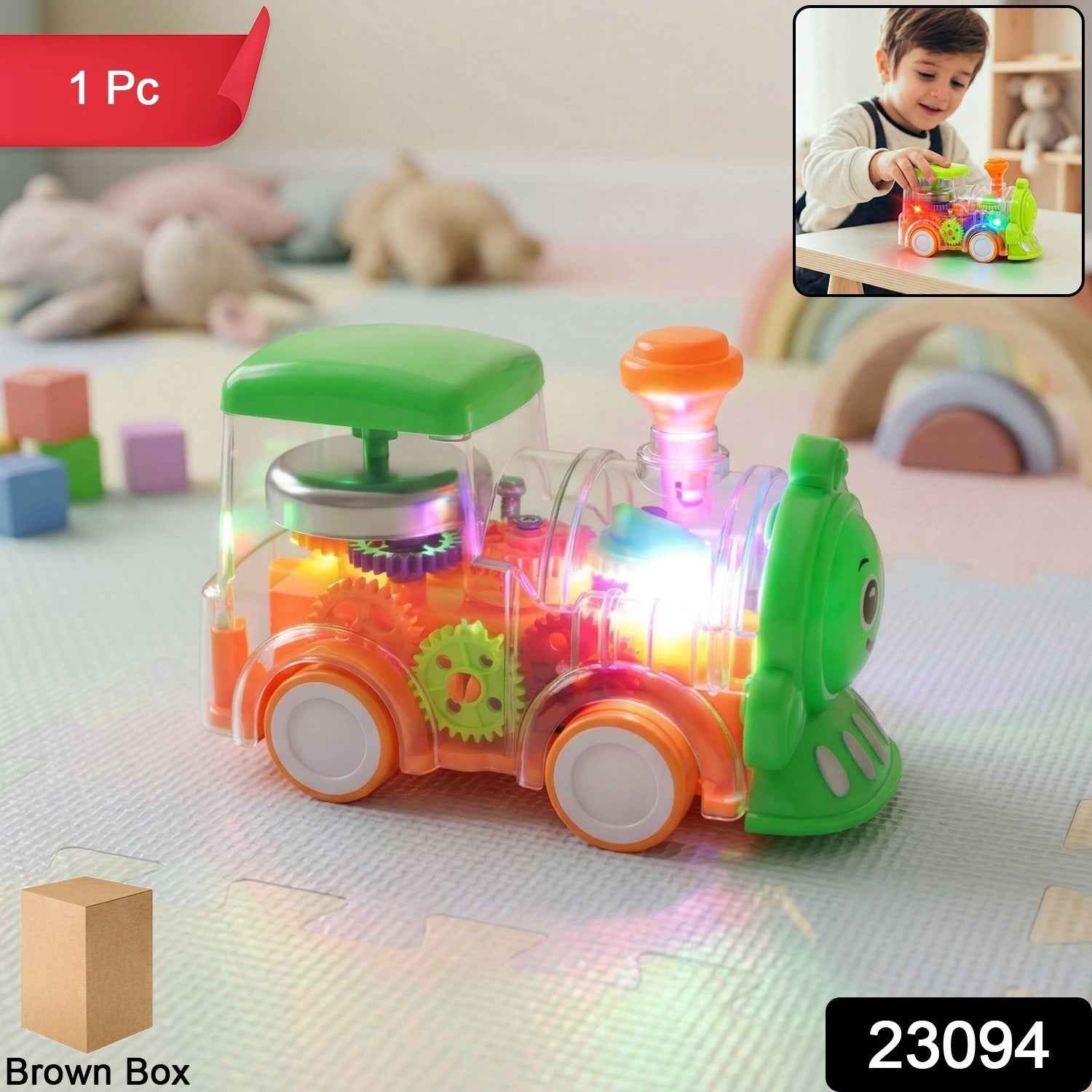 Kids Musical Light-Up Train Toy – Interactive & Educational Play