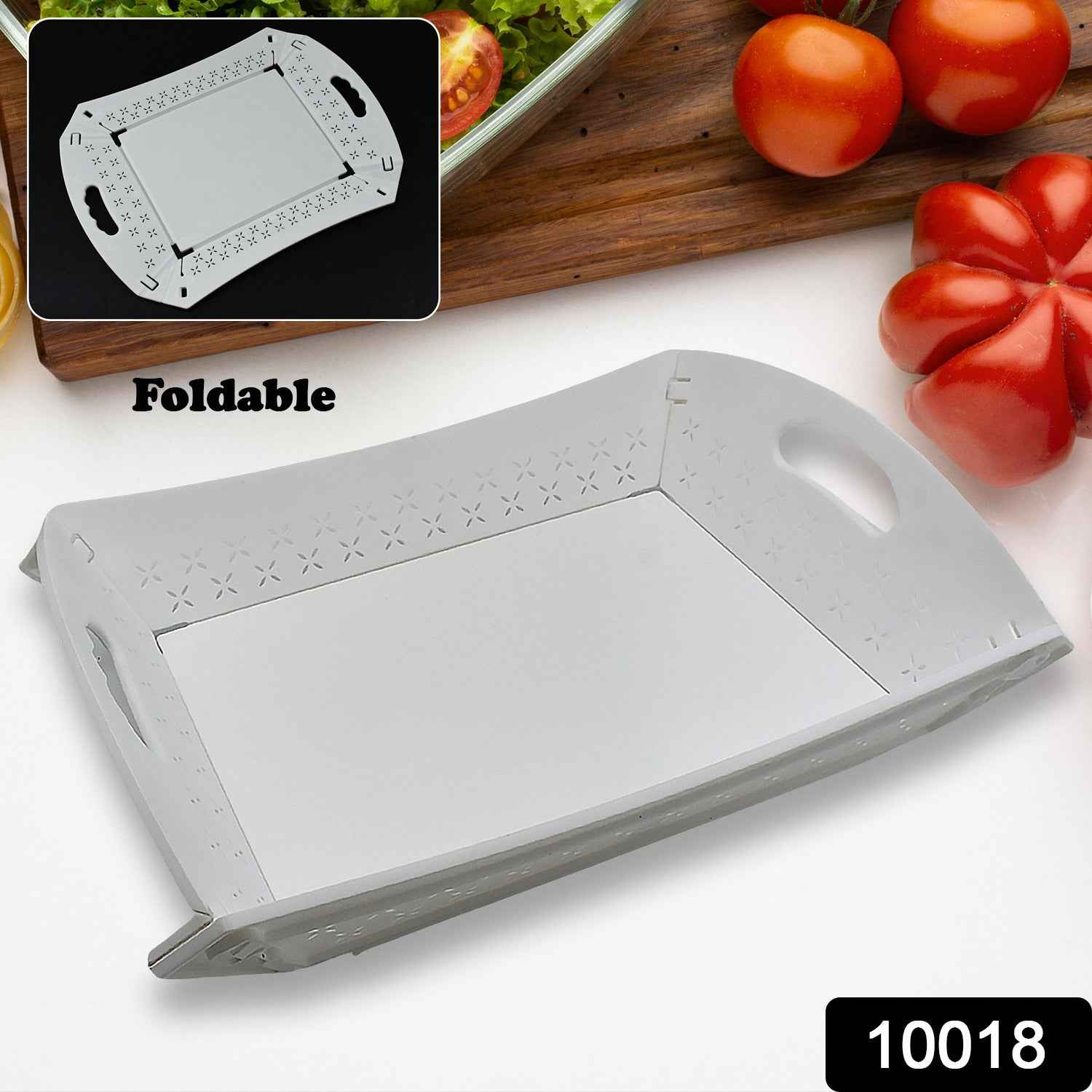 Foldable Serving Tray – Portable Plastic Design | CookAura